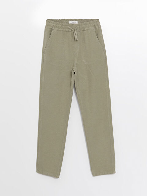 LCW Vision Beli Lastikli Keten Karışımlı Erkek Çocuk Pantolon - S4M293Z4-GNZ