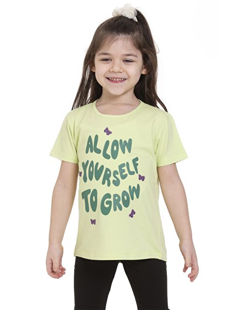 Myhanne Bisiklet Yaka Kız Çocuk Tişört - S4M366Z4-FTP