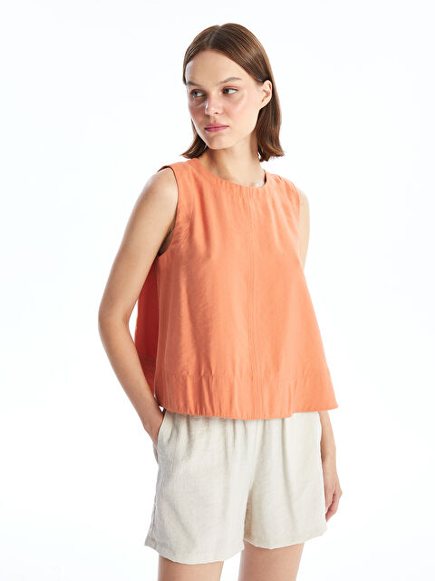 LCW Vision Kadın Bisiklet Yaka Düz Bluz - S4M377Z8-GE0