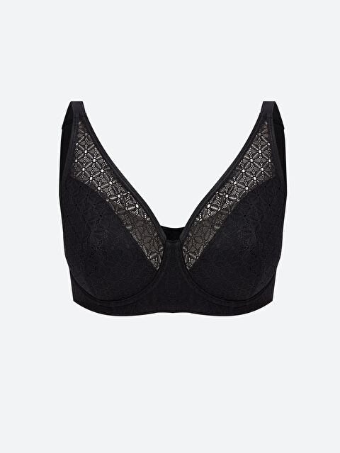 LCW DREAM Wired Non-Padded Lace Minimizer Bra - S4M389Z8-CVL