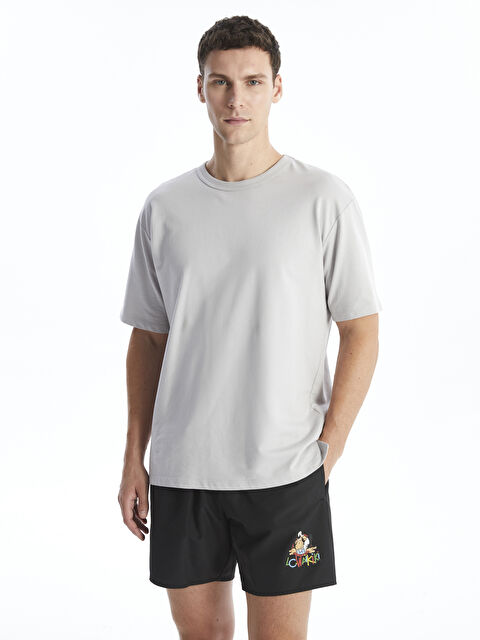 XSIDE Kısa Boy Nostaljik Maymun Baskılı Erkek Deniz Şortu - S4M515Z8-CVL