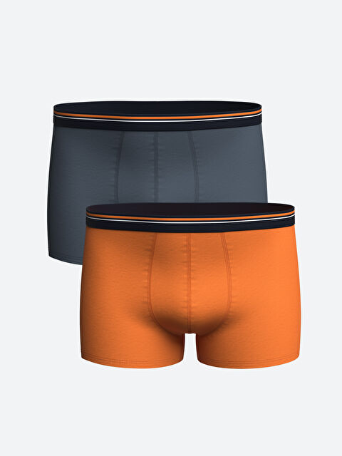 LC WAIKIKI Standart Kalıp Pamuklu Esnek Erkek Boxer 2'li - S4M688Z8-YKT