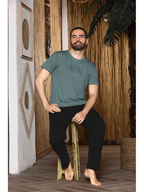 SUDE Standart Kalıp Erkek Pijama Takımı - S4M729Z8-GW2