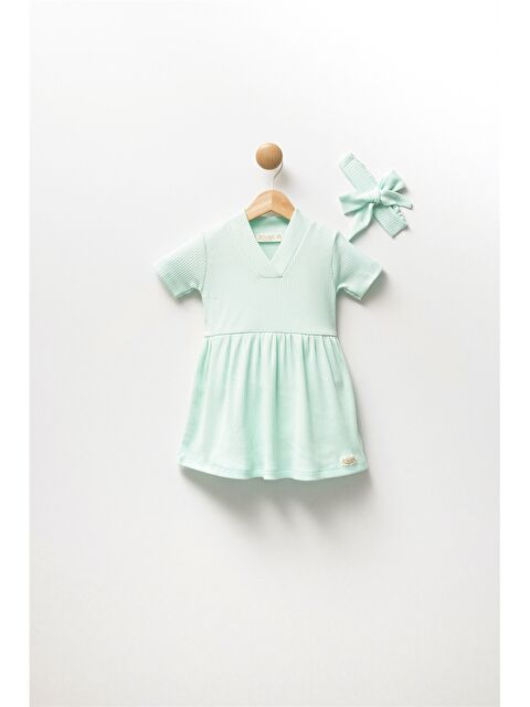 Jo'viel V Yaka Kız Bebek Elbise - S4M796Z1-RDZ