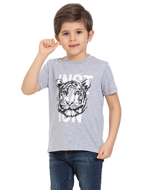 Myhanne Bisiklet Yaka Erkek Çocuk Tişört