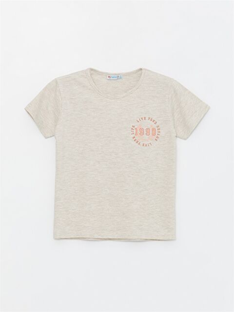 Myhanne Bisiklet Yaka Kız Çocuk Tişört - S4MA85Z4-FRJ