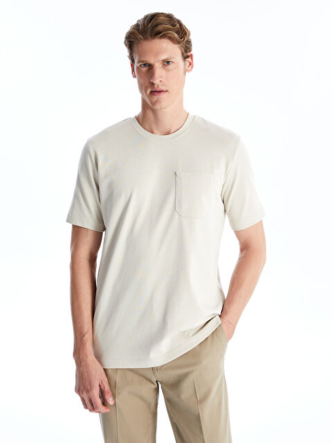 LCWAIKIKI Classic Bisiklet Yaka Kısa Kollu Erkek Tişört - S4MD26Z8-RTC