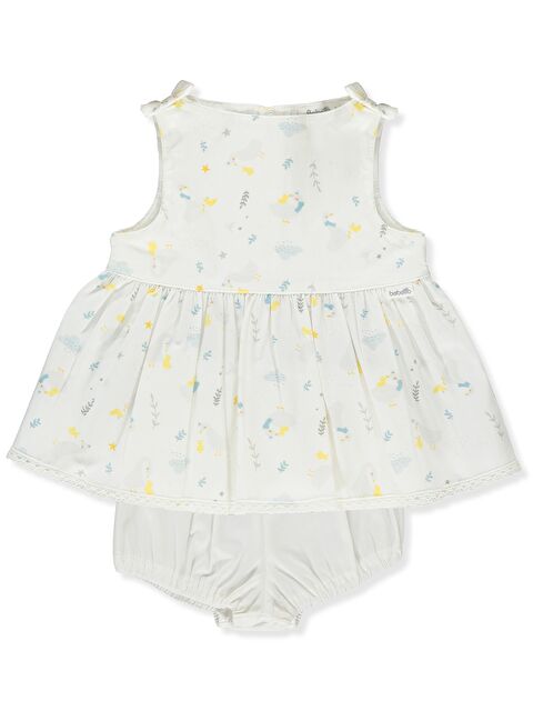 Bebetto Bisiklet Yaka Kız Bebek 2'li Takım - S4ME22Z1-FDU