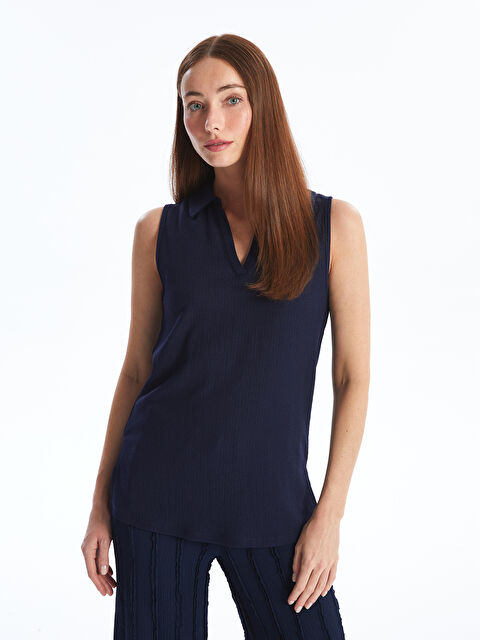 LCWAIKIKI Basic Kadın Polo Yaka Düz Bluz - S4MH63Z8-HPN