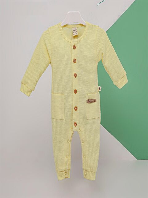 Babyzz Bisiklet Yaka Baskılı Erkek Bebek Tulum - S4MJ14Z1-FRL