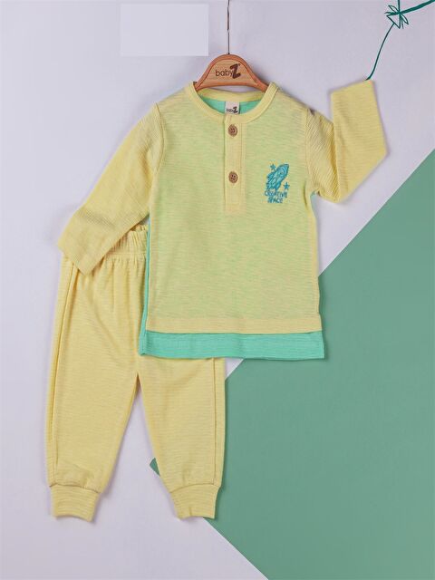 Babyzz Bisiklet Yaka Erkek Bebek Takım - S4MJ28Z1-FRL