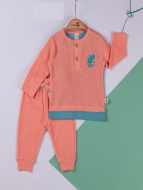 Babyzz Bisiklet Yaka Erkek Bebek Takım - S4MJ28Z1-H0P