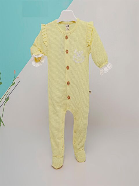 Babyzz Bisiklet Yaka Kız Bebek Tulum - S4MJ85Z1-FRL