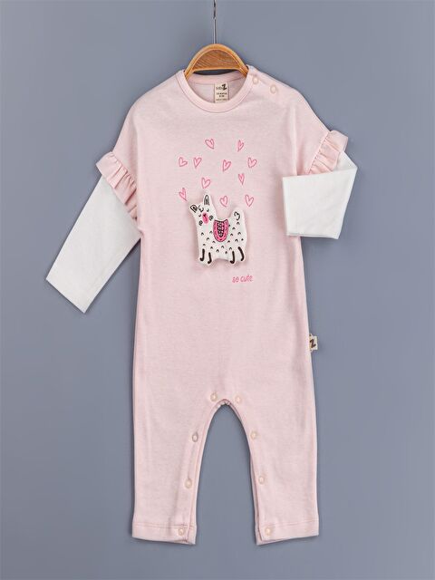 Babyzz Bisiklet Yaka Kız Bebek Tulum - S4MJ99Z1-FSX