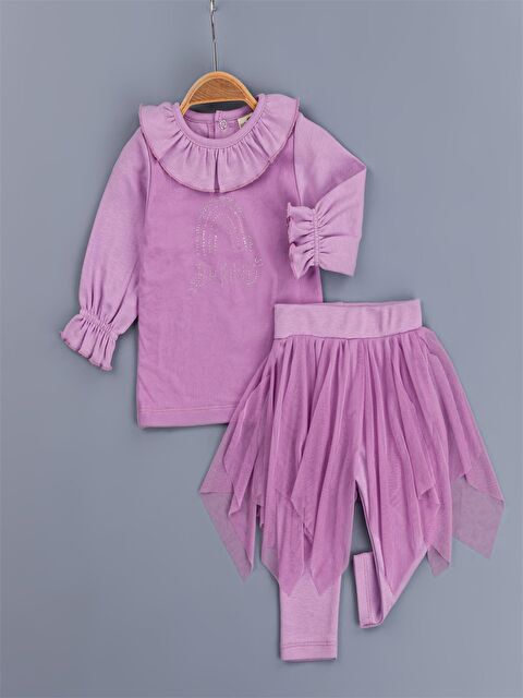 Babyzz Bisiklet Yaka Kız Bebek Takım - S4MK16Z1-GNG