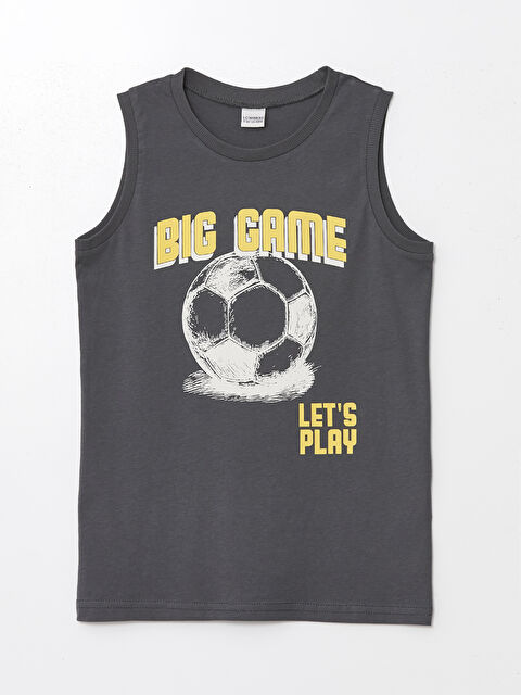 LCW Kids Crew Neck Printed Boys' T-Shirt - S4MP56Z4-YLE