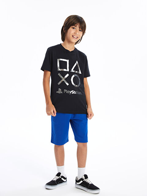 LCW Kids تيشيرت ياقة دائرية مطبوع بلايستيشن للأولاد - S4MQ35Z4-HNX