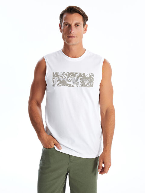 LCWAIKIKI Classic Crew Neck Printed Men's Sleeveless T-Shirt - S4MR78Z8-Q6K
