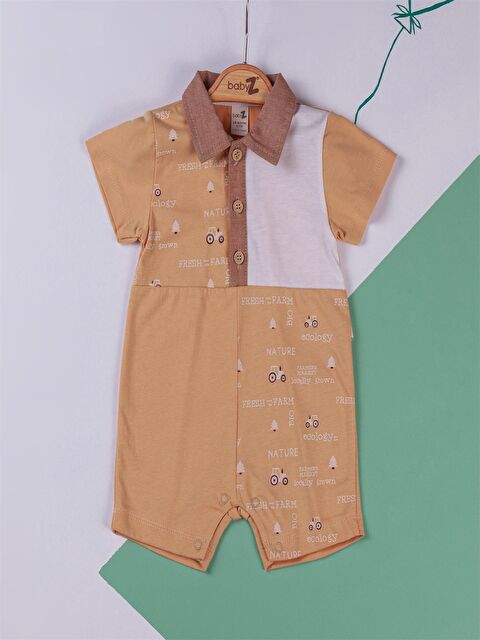 Babyzz Polo Yaka Erkek Bebek Tulum - S4MV32Z1-GNN
