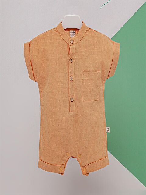 Babyzz Bisiklet Yaka Erkek Bebek Tulum - S4MV34Z1-GNN