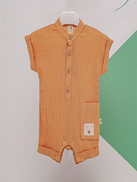 Babyzz Bisiklet Yaka Erkek Bebek Tulum - S4MV46Z1-GRV