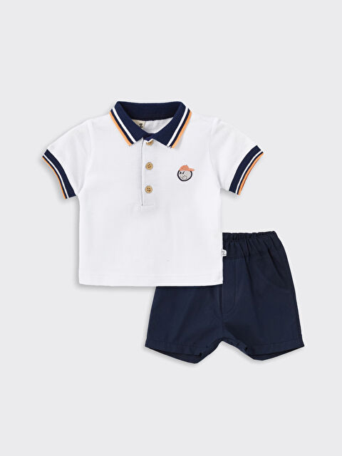 Babyzz Polo Yaka Erkek Çocuk Tişört ve Şort 2'li - S4MV59Z1-J5E