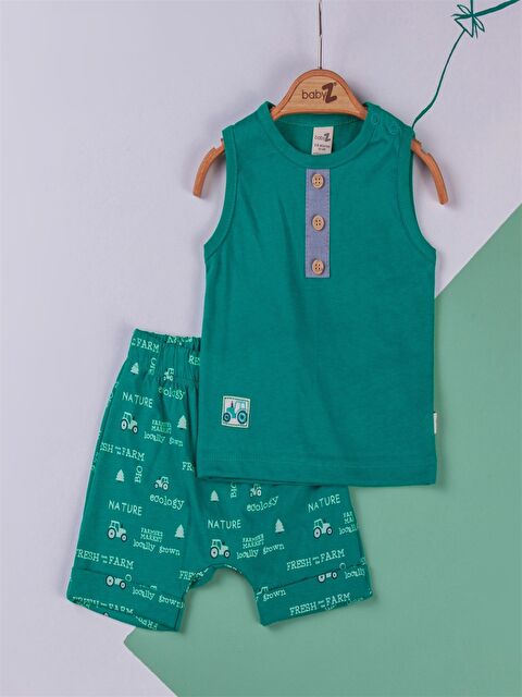 Babyzz Bisiklet Yaka Erkek Bebek Takım - S4MV61Z1-GHX