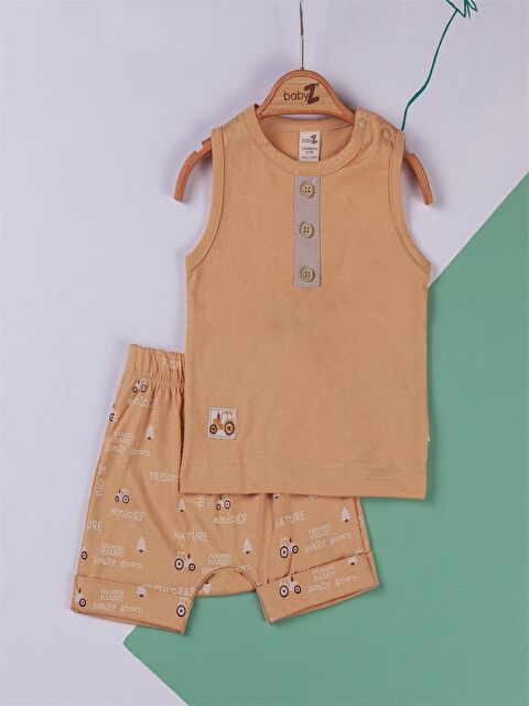 Babyzz Bisiklet Yaka Erkek Bebek Takım - S4MV61Z1-GNN