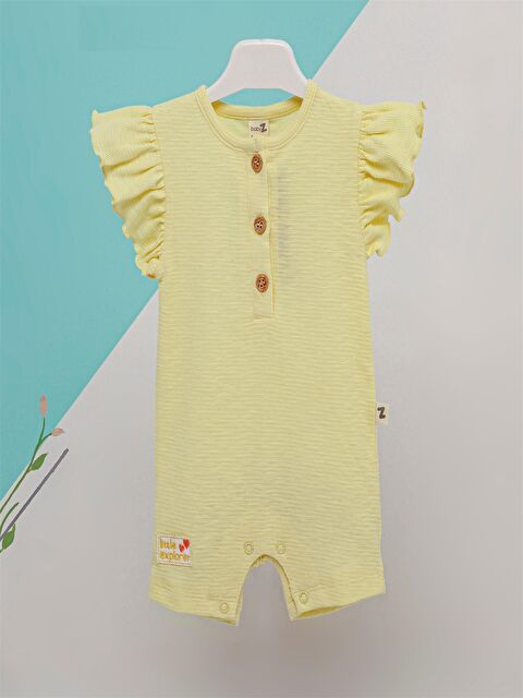 Babyzz Bisiklet Yaka Kız Bebek Tulum - S4N020Z1-FRL