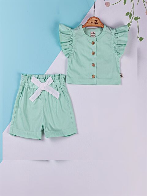 Babyzz Bisiklet Yaka Kız Bebek Takım - S4N022Z1-GHX