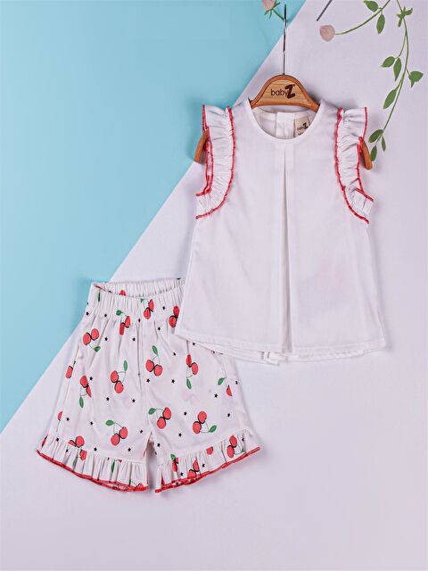 Babyzz Bisiklet Yaka Kız Bebek Takım - S4N023Z1-FDU