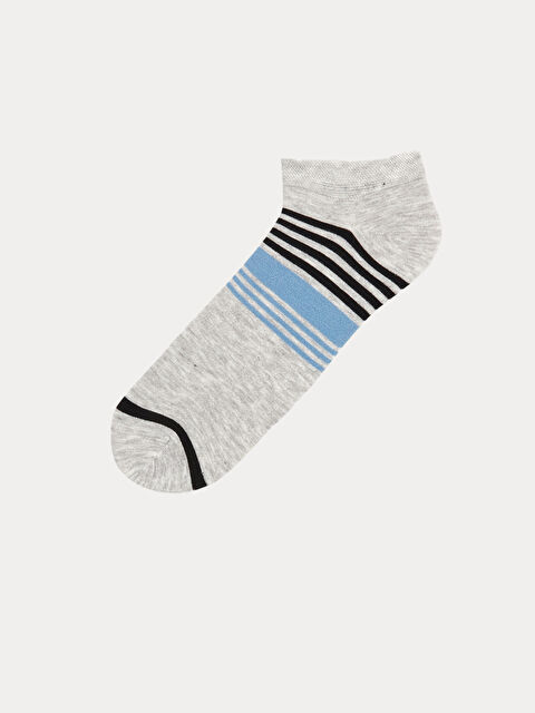 LCW ACCESSORIES Çizgili Erkek Bambu Patik Çorap - S4N150Z8-LAL