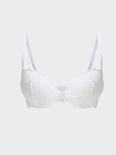 LCW DREAM Balenli Yarım Dolgulu Dantelli Tişört Sütyen - S4N162Z8-FFB