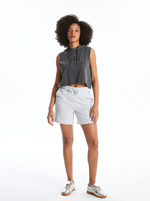 XSIDE Kadın Beli Lastikli Düz Şort - S4N286Z8-LAL