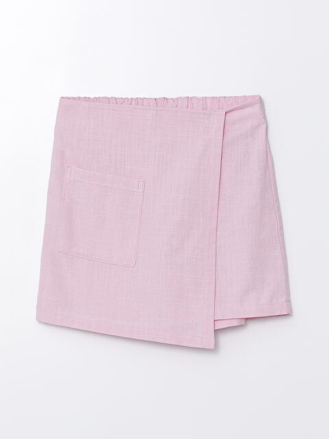 LCW Kids Beli Lastikli Kız Çocuk Şort Etek - S4N370Z4-QXB