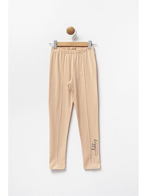 Pija Pija Beli Lastikli Baskılı Kız Çocuk Eşofman Altı - S4N390Z4-FRJ