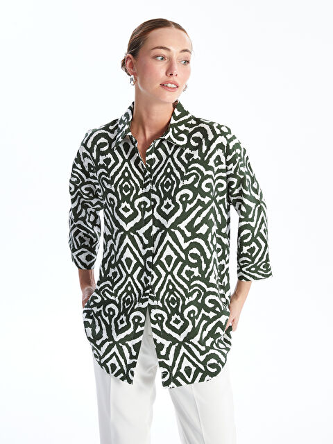 LCWAIKIKI Classic Patterned Women's Shirt - S4N563Z8-LRR