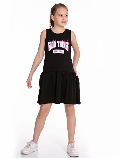 Myhanne Bisiklet Yaka Kız Çocuk Elbise - S4N602Z4-HEG