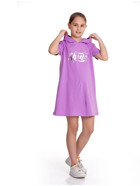 Myhanne Kapüşonlu Kız Çocuk Elbise - S4N617Z4-GNG
