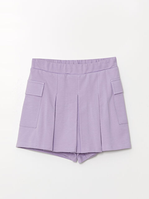 LCW Kids Beli Lastikli Kız Çocuk Şort Etek - S4N672Z4-KYB