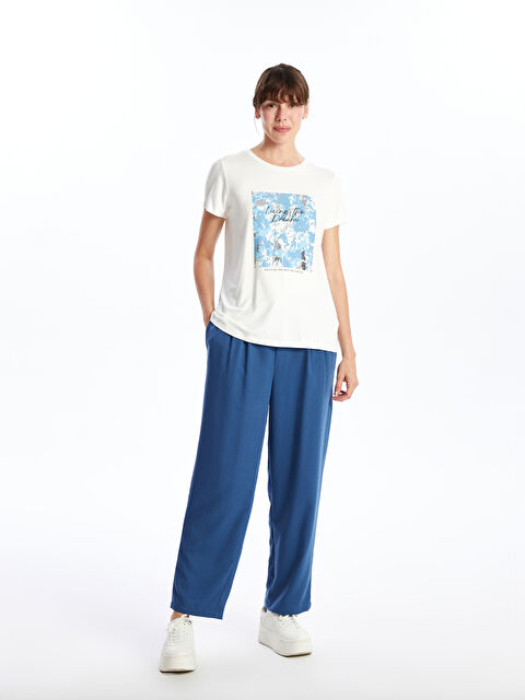 LCWAIKIKI Classic Elasticated Waist Relaxed Fit Women's Trousers - S4NB47Z8-K7G