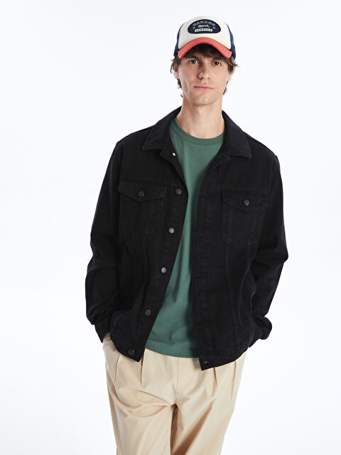 LCW Jeans Standart Kalıp Erkek Jean Ceket - S4NC36Z8-326