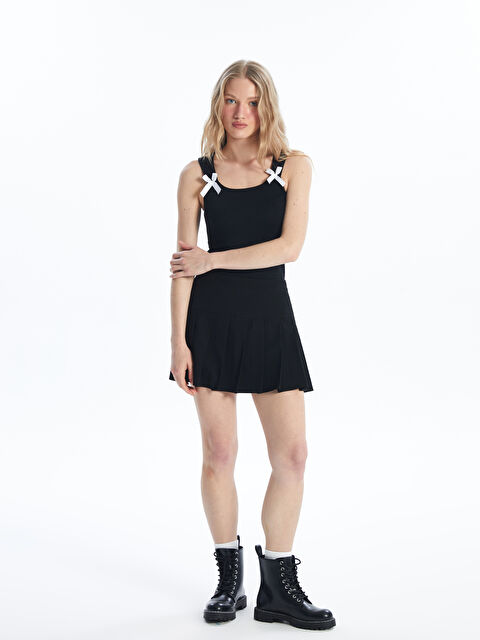 XSIDE Dar Fit Kadın Pileli Etek - S4NO98Z8-CVL