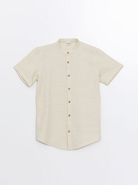 LCW Kids قميص أولاد بياقة الجد وكم قصير - S4NP47Z4-FUN