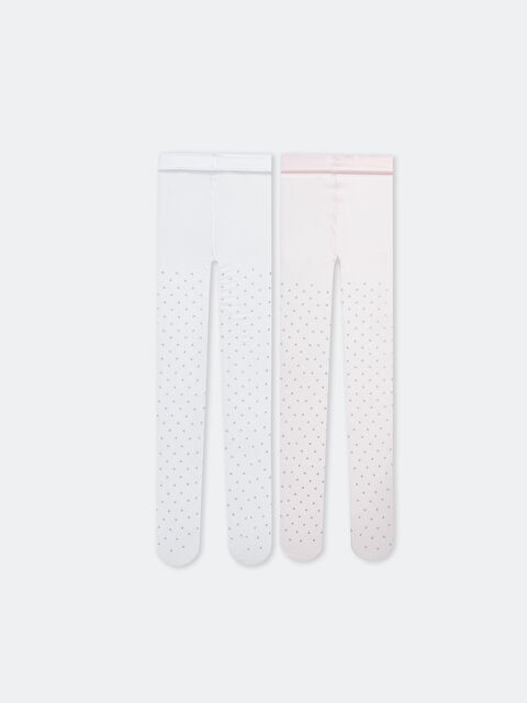 LCW Kids Desenli Kız Çocuk İnce Külotlu Çorap 2'li - S4NU20Z4-FEW
