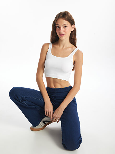 XSIDE ACTIVE U Yaka Crop Kadın Sporcu Atleti - S4NY21Z8-Q6K