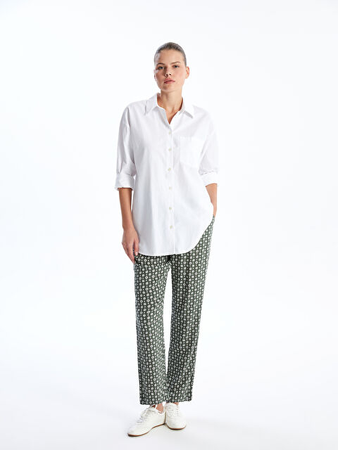 LCWAIKIKI Maternity Beli Lastikli Rahat Kalıp Desenli Hamile Pantolon - S4O251Z8-LRR