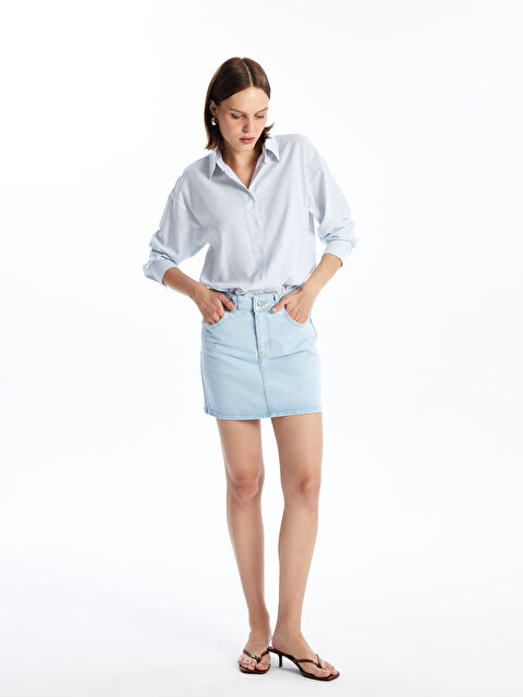 LCW Vision Standart Fit Kadın Jean Etek - S4O358Z8-869