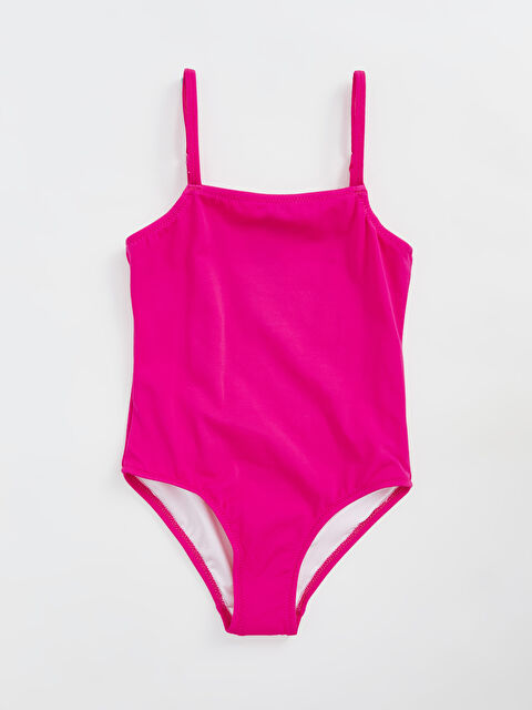 LCW Kids Kare Yaka Kız Çocuk Mayo - S4O405Z4-L0U