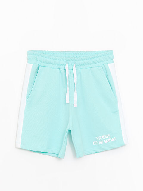 Black&Small Beli Lastikli Baskılı Kız Çocuk Şort - S4O503Z4-GJY